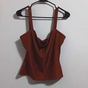 NWT! The East Order Kaisey Top in Cocoa with Buttoned Straps!
